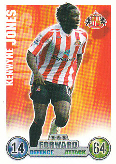 Kenwyne Jones Sunderland 2007/08 Topps Match Attax Update #71